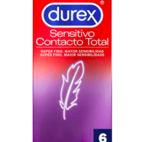 DUREX SENSITIVO CONTACTO TOTAL PRESERVATIVOS 12